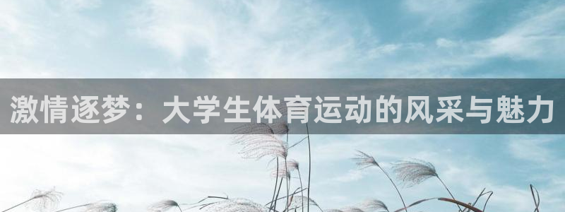 三亿体育：激情逐梦：大学生体育运动的风采与魅力